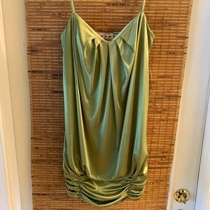 Trixxi Olive Green drape dress L👀K👆🏼👆🏼👆🏼